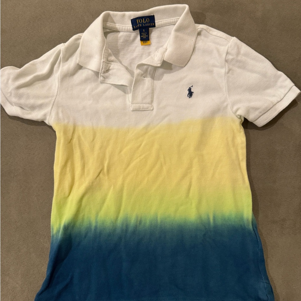 Boys Tie Die shirt size 5. Ralph Lauren